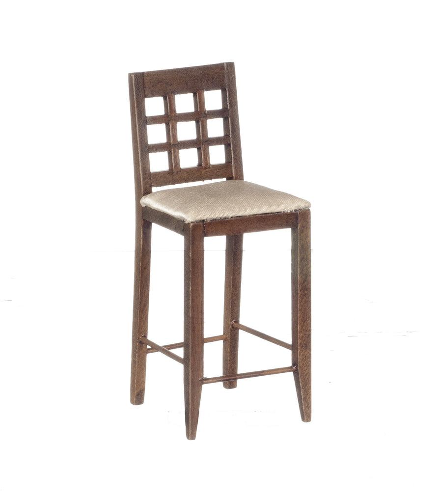 Bar Chair - Walnut with Tan