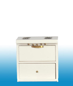 Kitchen Modern Stove - white, gold, and black