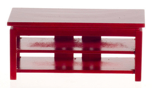 Square Television Stand - Mahogany