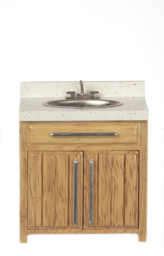 Ribbed Kitchen Sink - Oak