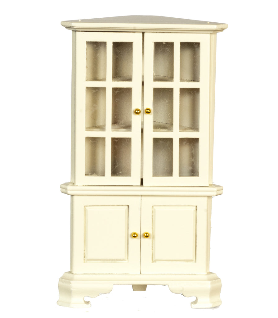 Traditional Corner Hutch - Cream