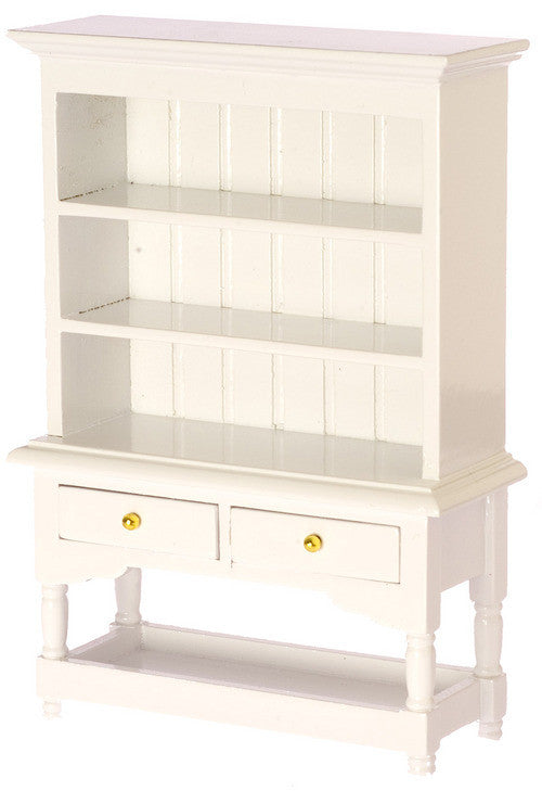 Traditional Kitchen Hutch - White