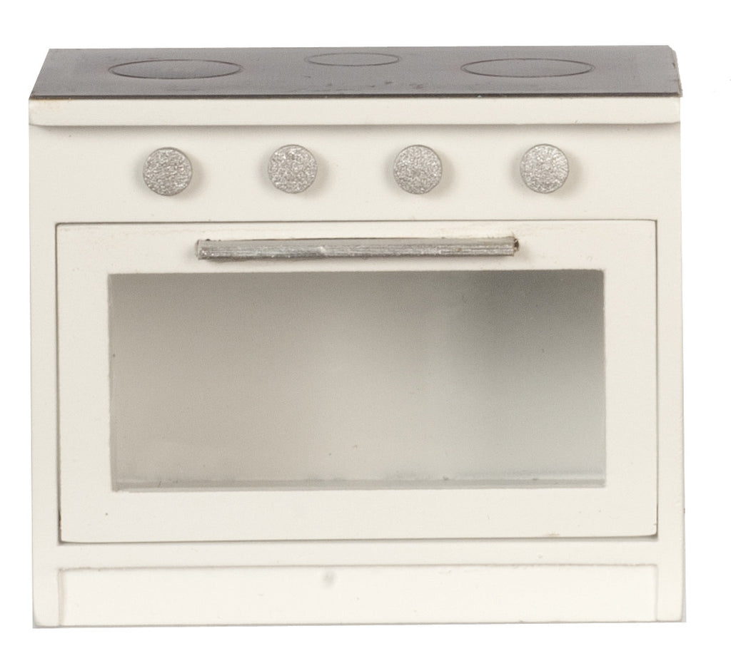 Kitchen Stove - White with Black