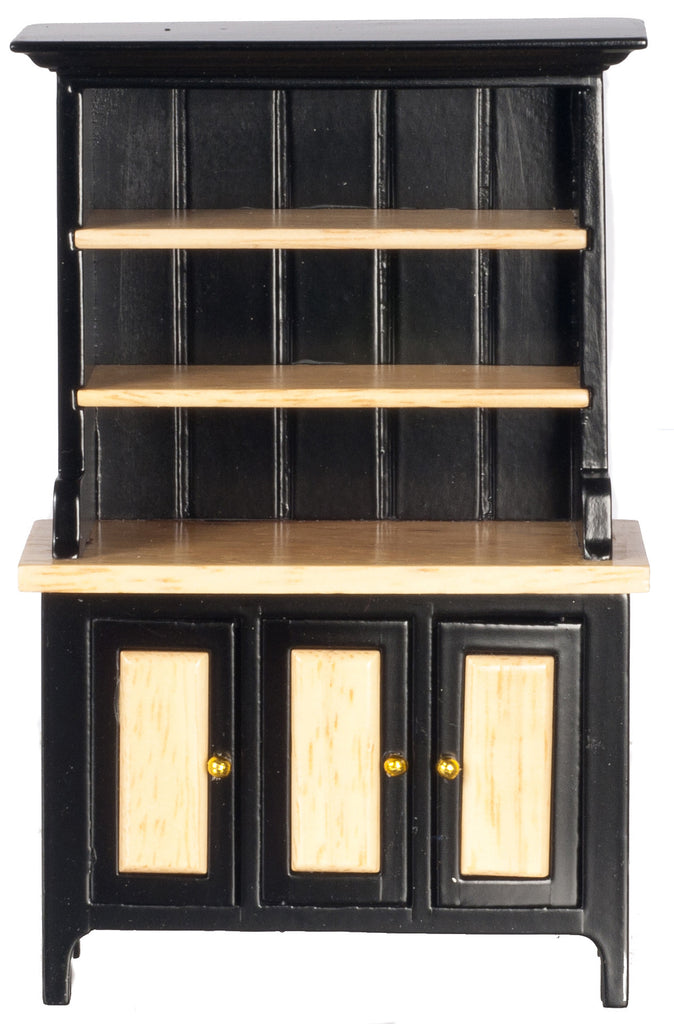 Hutch - black with Oak