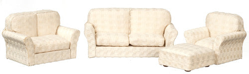 4 pc Modern Living Room Set - Beige