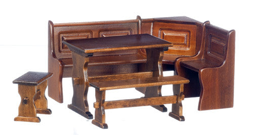 6pc Nook Dining Room Set - Walnut