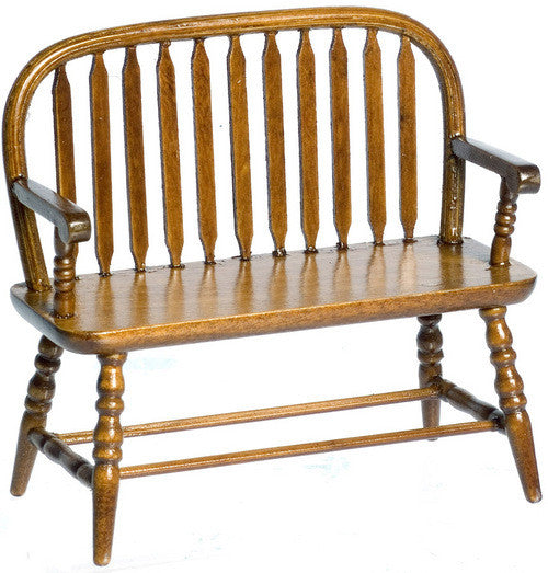 Colonial Windsor Bench - Walnut