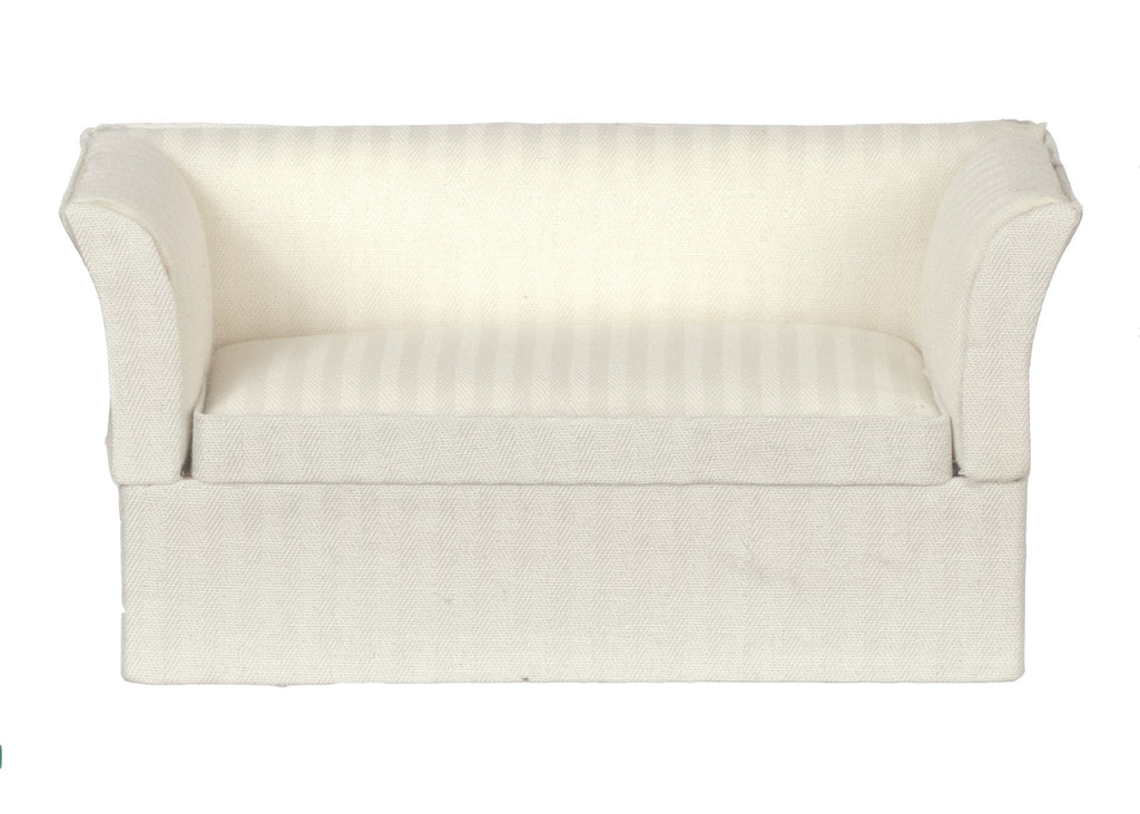 Modern White Loveseat