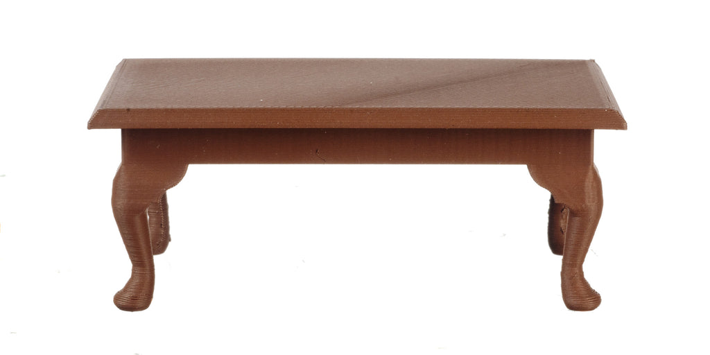 Queen Ann Rectangle Coffee Table - Brown Plastic