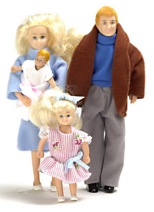 4 pc Modern Doll Family - Blond