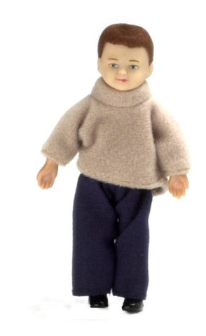 Brunette Boy with Outfit