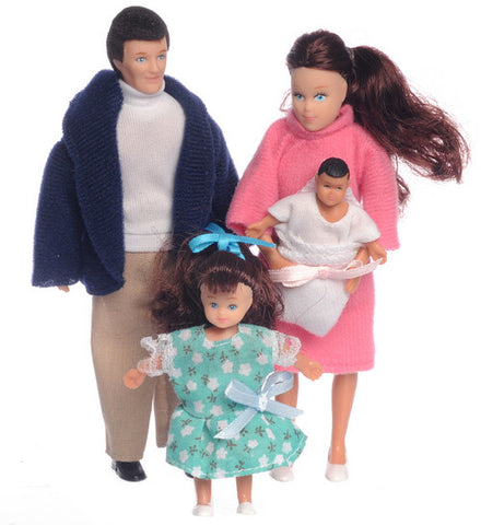 4pc Modern Doll Family - Brunette
