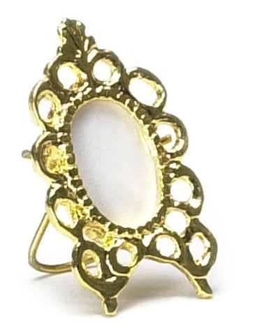Oval Victorian Frame - Gold Plated