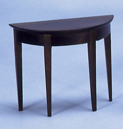 Half Round Side Table - Walnut