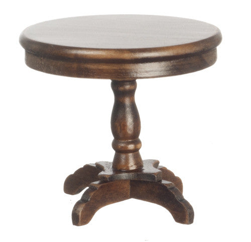 Round End Table - Walnut