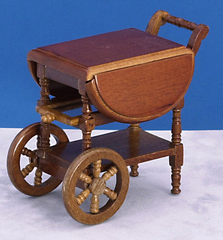 Drop Leaf Tea Cart - Walnut