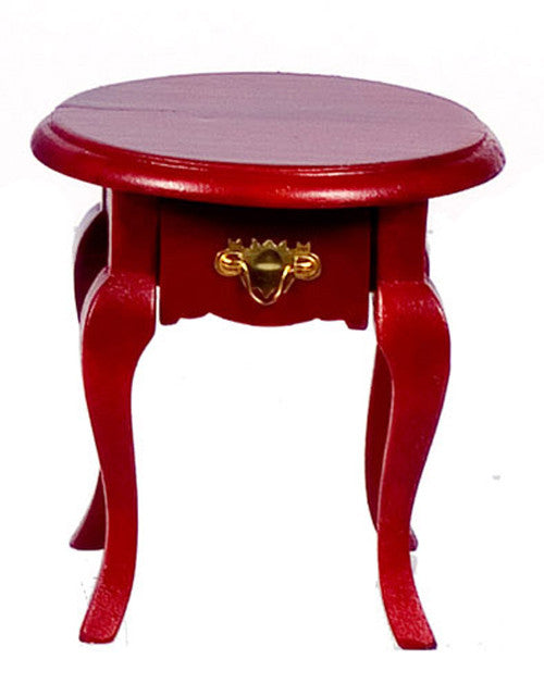 Victorian Small Round End Table - Mahogany