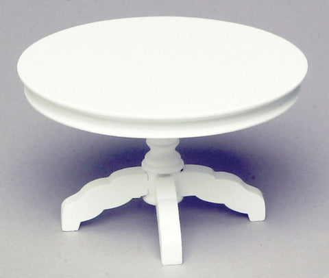 Round Pedestal Table - White