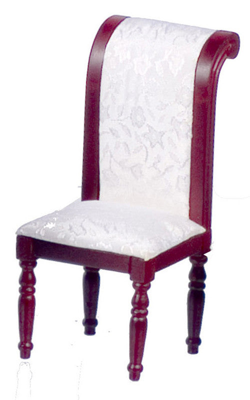 Side Chair - White with Mahogany