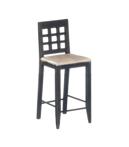 Bar Chair - Black with Tan