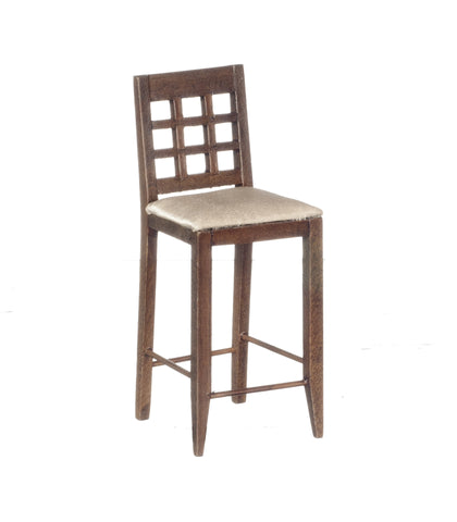 Bar Chair - Walnut with Tan