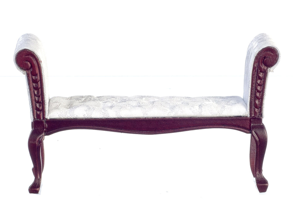 Victorian Settee - Mahogany with white