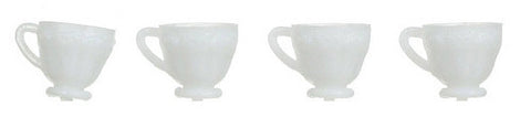 4pc Dinner Cups - White