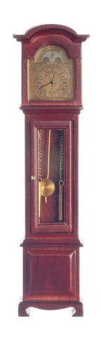 Victorian Working Quartz Clock - Mahogany