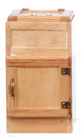 Old Fashioned Two Door Icebox - Oak