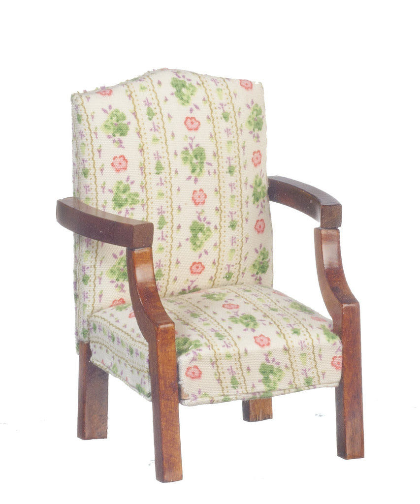 Sheraton Chair - Walnut with Floral