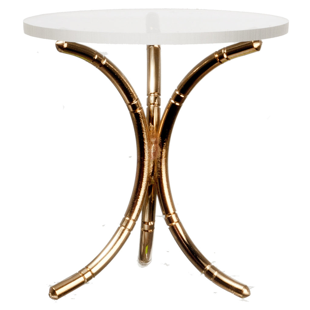 Large Brass End Table