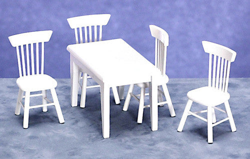 5pc Dining Room Set - White