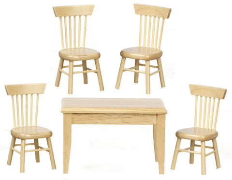 5pc Traditional Dining Room Set - Oak