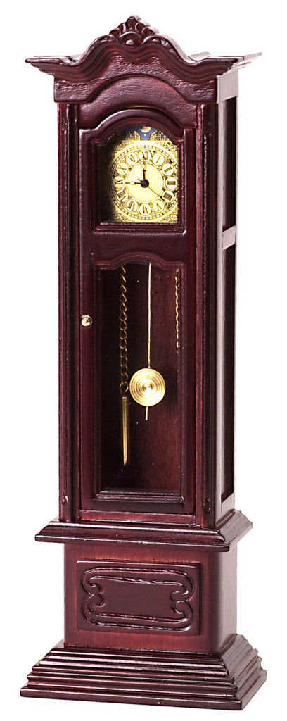 Victorian Working Detailed Grandfather Clock - Mahogany