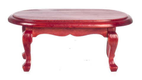 Traditional Oval Coffee Table - Mahogany