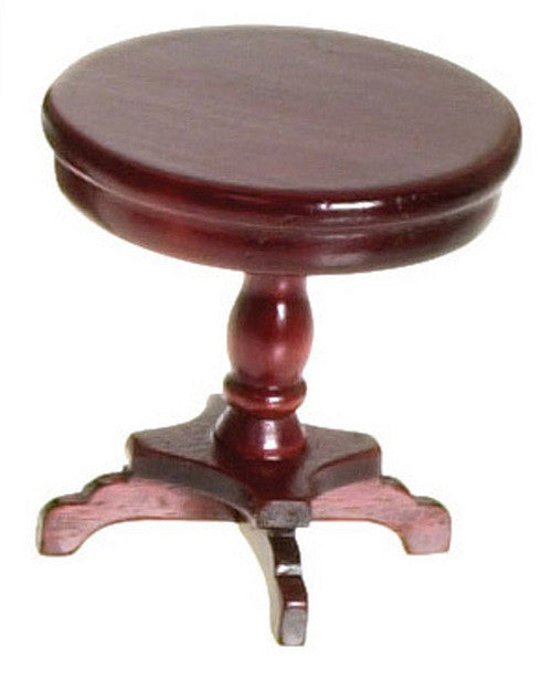 Round End Table - Mahogany
