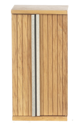 Ribbed Kitchen Refrigerator - Oak