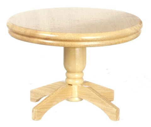 Traditional Round Dining Table - Oak