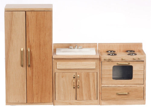 3pc Kitchen Appliance Set - Oak