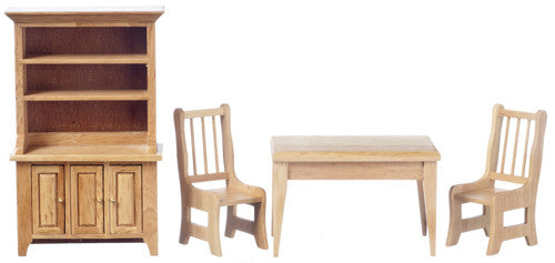 4pc Traditional Dining Room Set - Oak