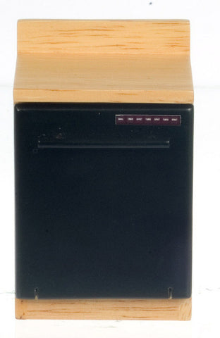 Dishwasher with Cabinet - black and oak
