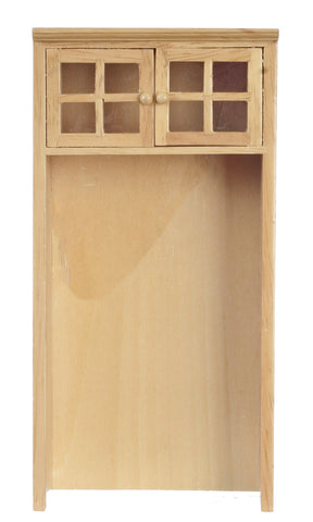 Modern Refrigerator Cabinet - Oak