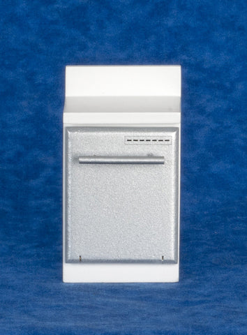 Dishwasher with Cabinet - Silver with White