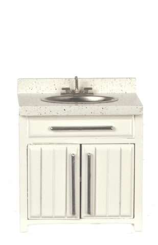 Ribbed Kitchen Sink - White
