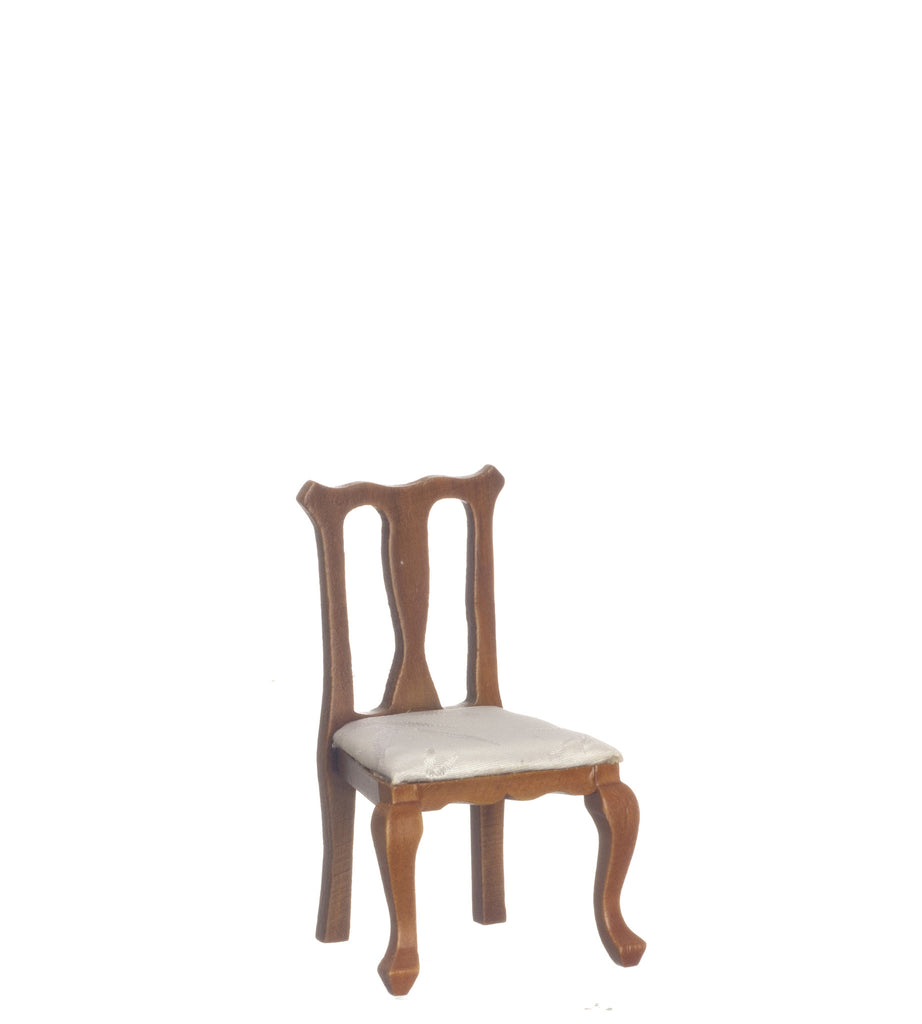 Queen Ann Side Chair - Walnut with Cream