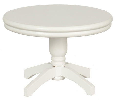 Traditional Round Dining Table - White