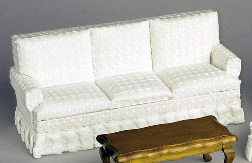 Traditional Sofa - textured White