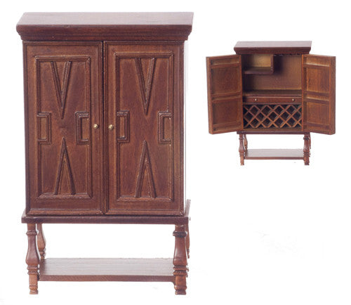 Chateau Roux Bar Cabinet - Walnut