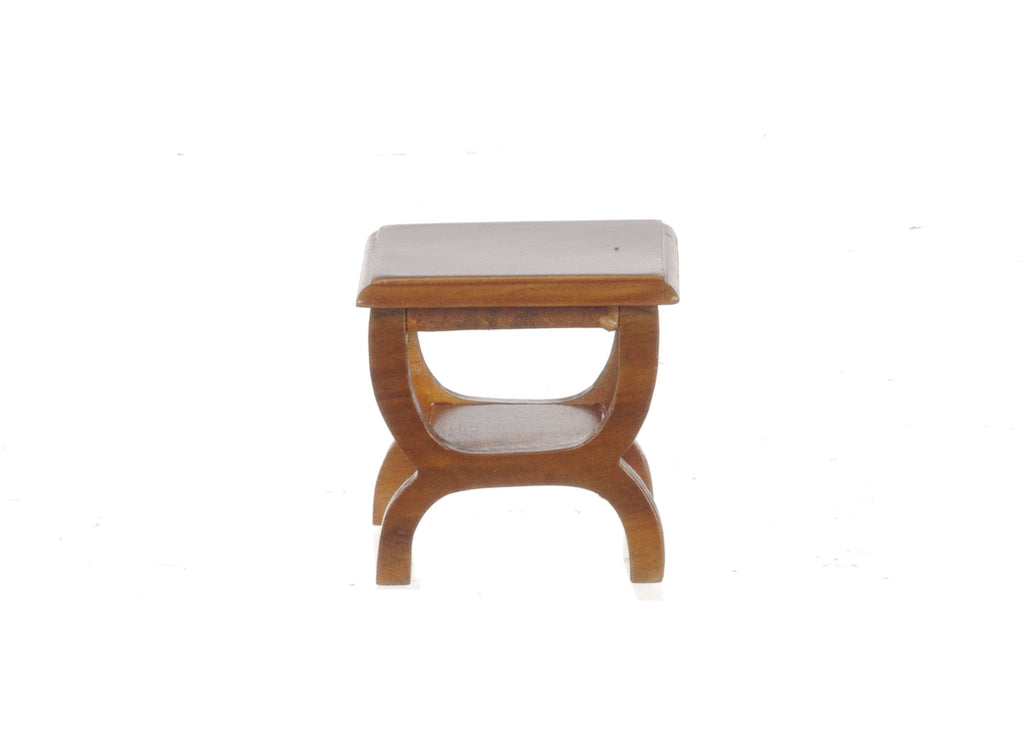 Modern End Table - Walnut