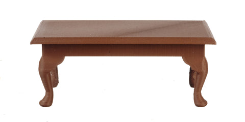 Queen Ann Rectangle Coffee Table - Brown Plastic